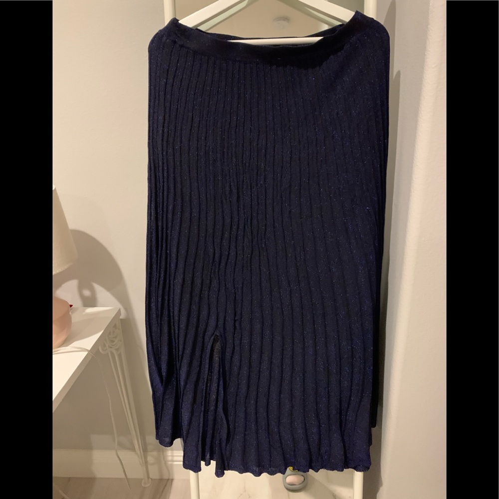 Sandro elastic deep blue maxi dress